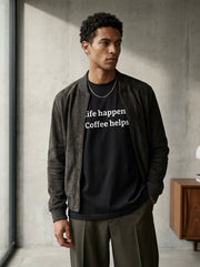 Life happens, coffee helps. / Tee