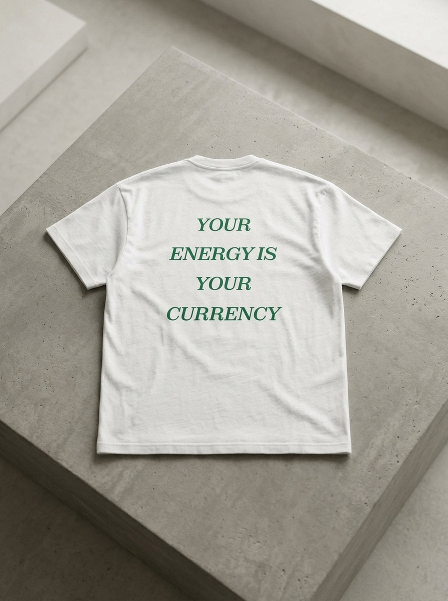 Your energy is your currency / Tee