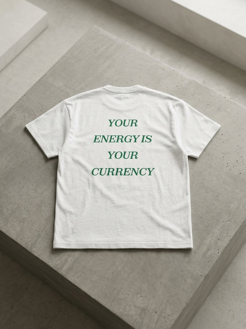Your energy is your currency / Tee