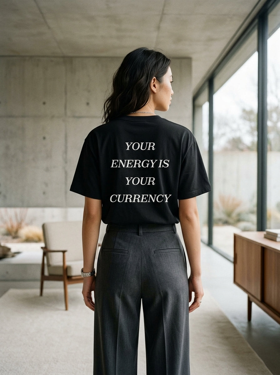 Your energy is your currency / Tee