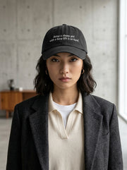Being a sleepy girl with a busy life is so hard / dad hat