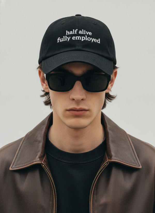 Half alive, fully employed. / Dad Hat