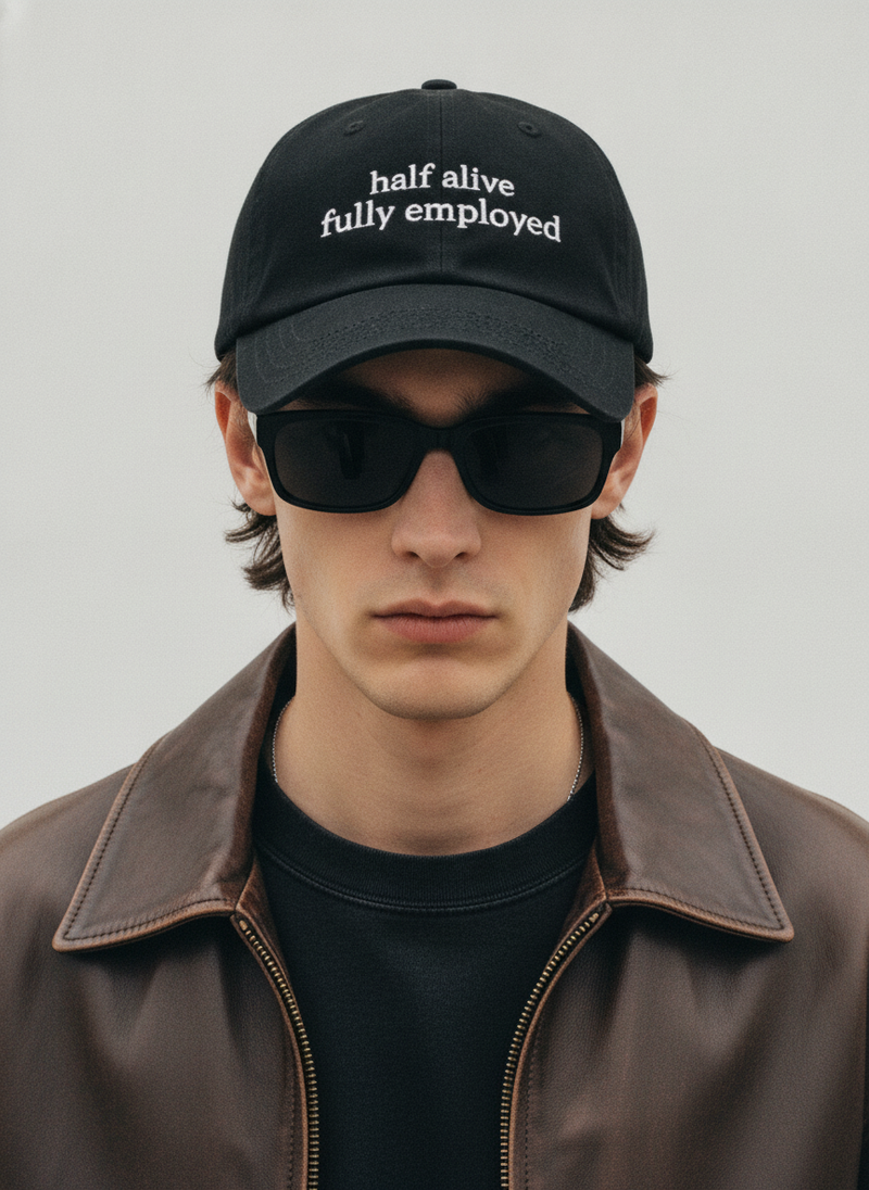 Half alive, fully employed. / Dad Hat