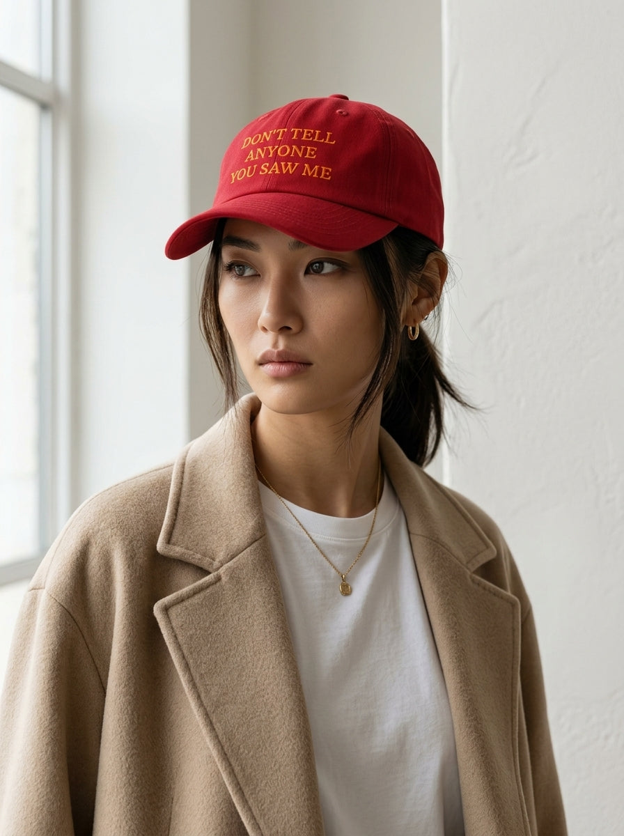 DON'T TELL ANYONE YOU SAW ME / Dad Hat