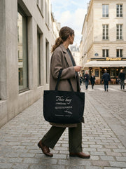 This bag contains questionable choices. / Tote