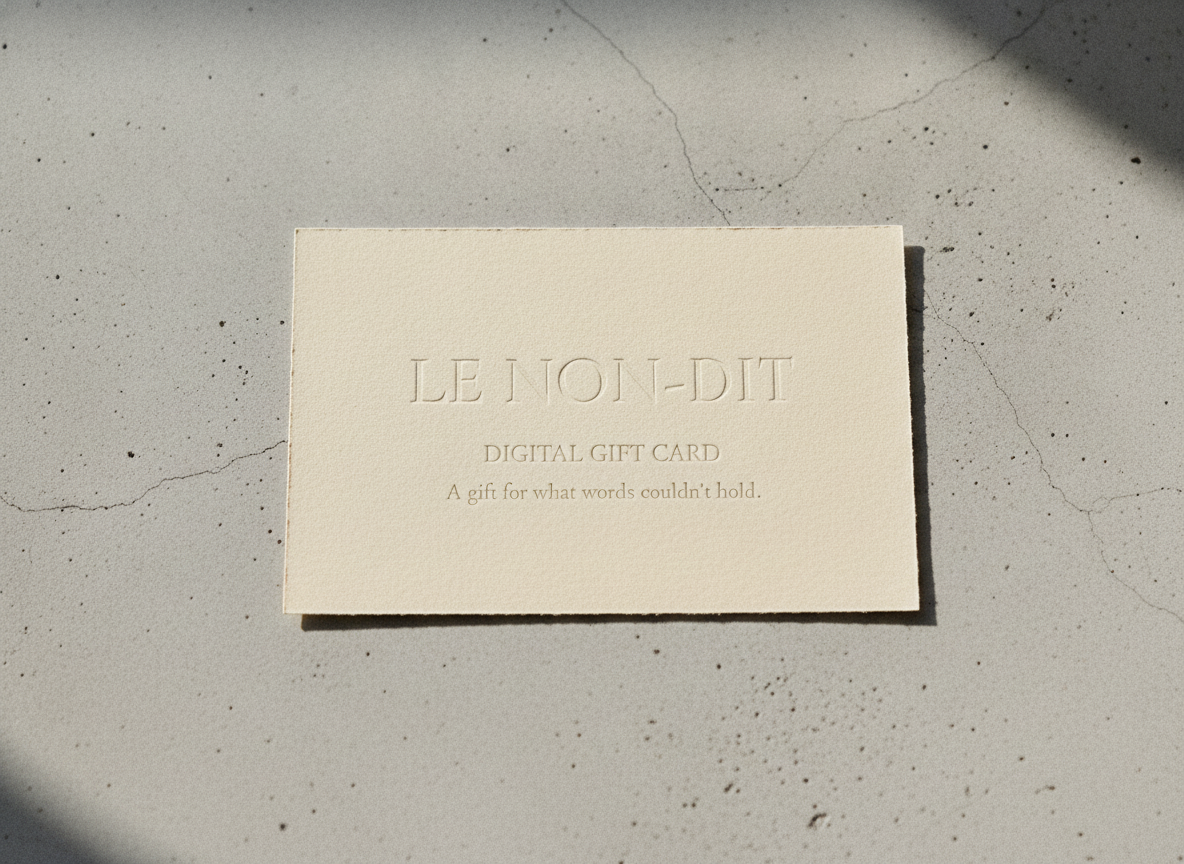 LE NON-DIT Gift Card